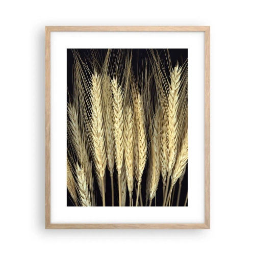 Pôster com moldura de carvalho claro - Magia rústica - 40x50 cm