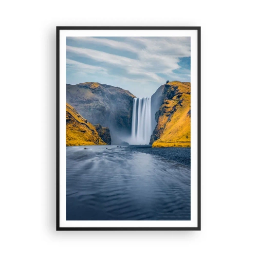 Pôster com moldura preta - Eterno permanecer, eterno movimento - 70x100 cm