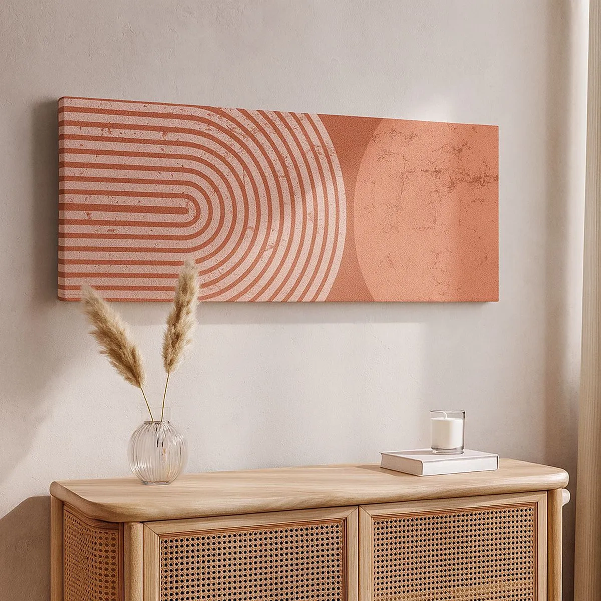 Quadro em tela - Relacionamento próximo - 100x40 cm