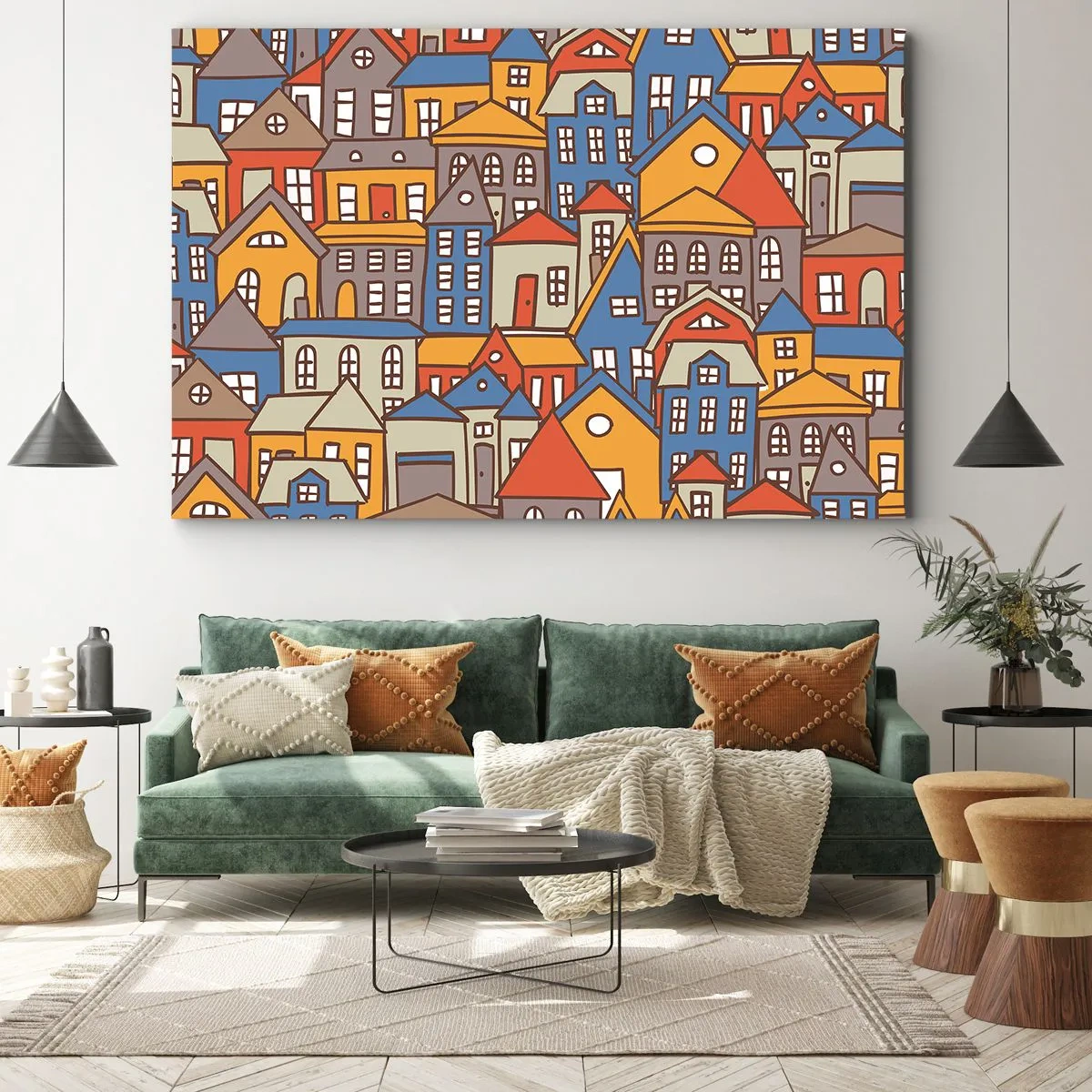 Quadro em tela - Atrás da casa - 120x80 cm