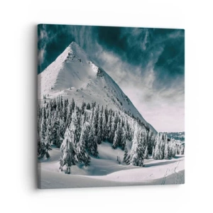Quadro em tela - Terra de neve e gelo - 30x30 cm
