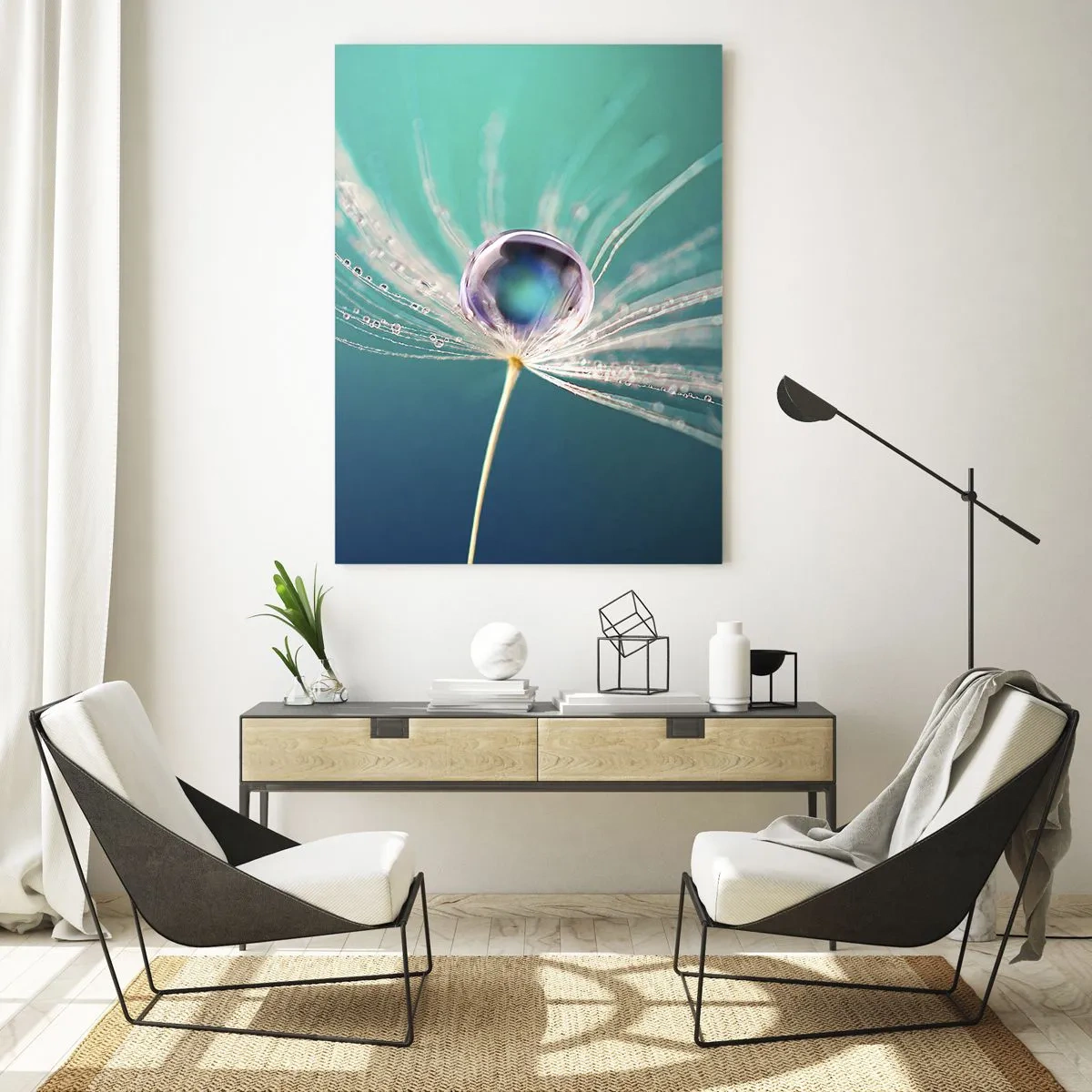 Quadro em vidro - Momento místico - 50x70 cm