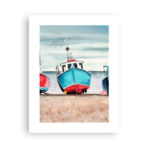 Pôster - Pronto para pescar - 30x40 cm