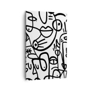 Quadro em tela - Rostos e miragens - 80x120 cm