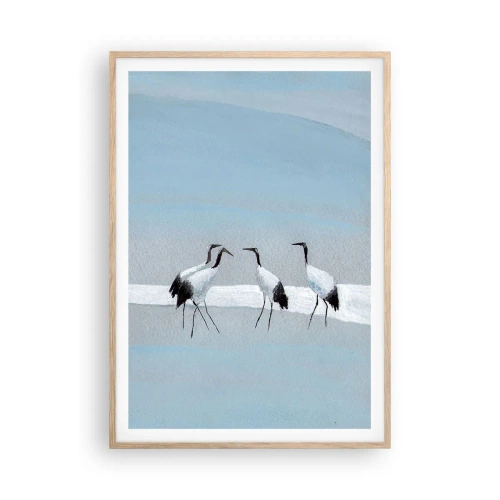 Pôster com moldura de carvalho claro - Depois de um dia quente - 70x100 cm