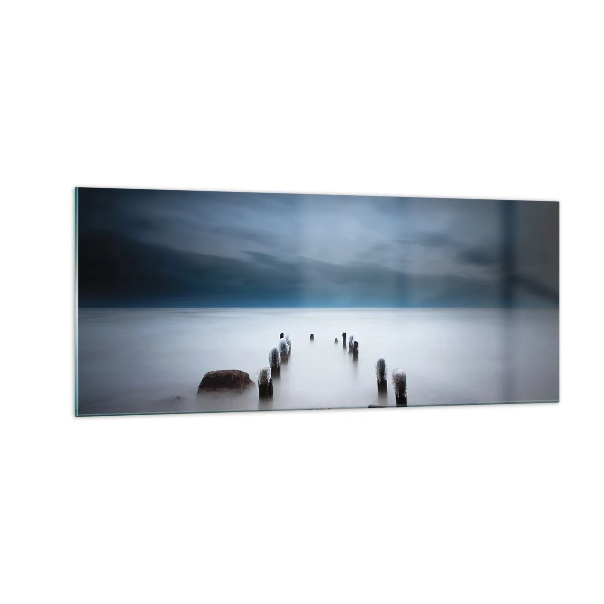 Quadro em vidro - Lago pensativo - 100x40 cm
