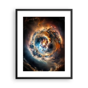 Pôster com moldura preta - Início - 40x50 cm