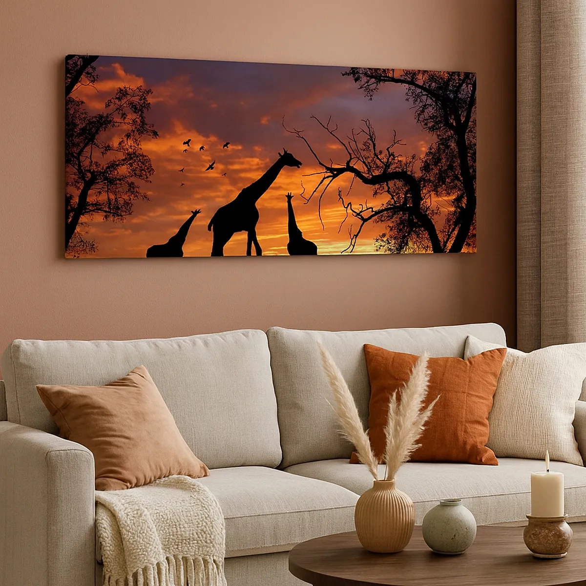 Quadro em tela - Um pequeno jantar com seus entes queridos - 30x30 cm