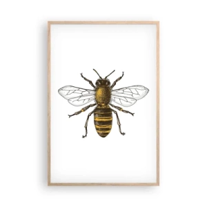 Pôster com moldura de carvalho claro - Linda e boa - 61x91 cm