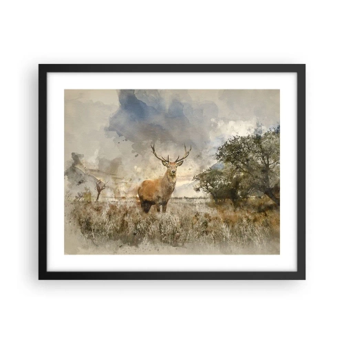 Pôster com moldura preta - Dignidade - força - dignidade - 50x40 cm