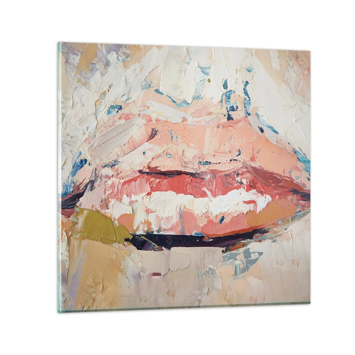 Quadro em vidro - Desperta os sentidos - 70x70 cm