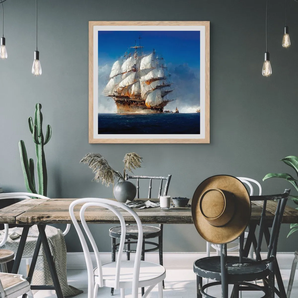 Pôster com moldura de carvalho claro - A grande glória! - 50x50 cm