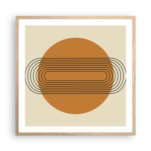 Pôster com moldura de carvalho claro - O plano perfeito - 60x60 cm