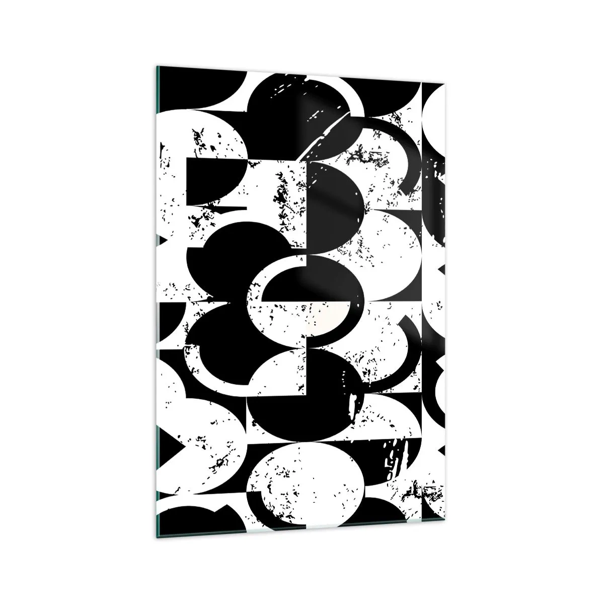 Quadro em vidro - O branco é branco e o preto é preto - 70x100 cm