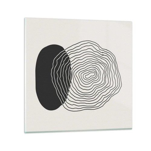 Quadro em vidro - Duração e vibração - 30x30 cm