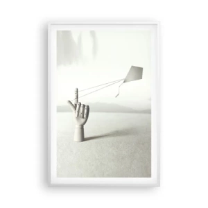 Pôster em moldura branca - Prova de força - 61x91 cm