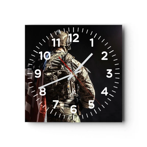 Relógio de parede - Relógio em vidro - É por isso - 40x40 cm