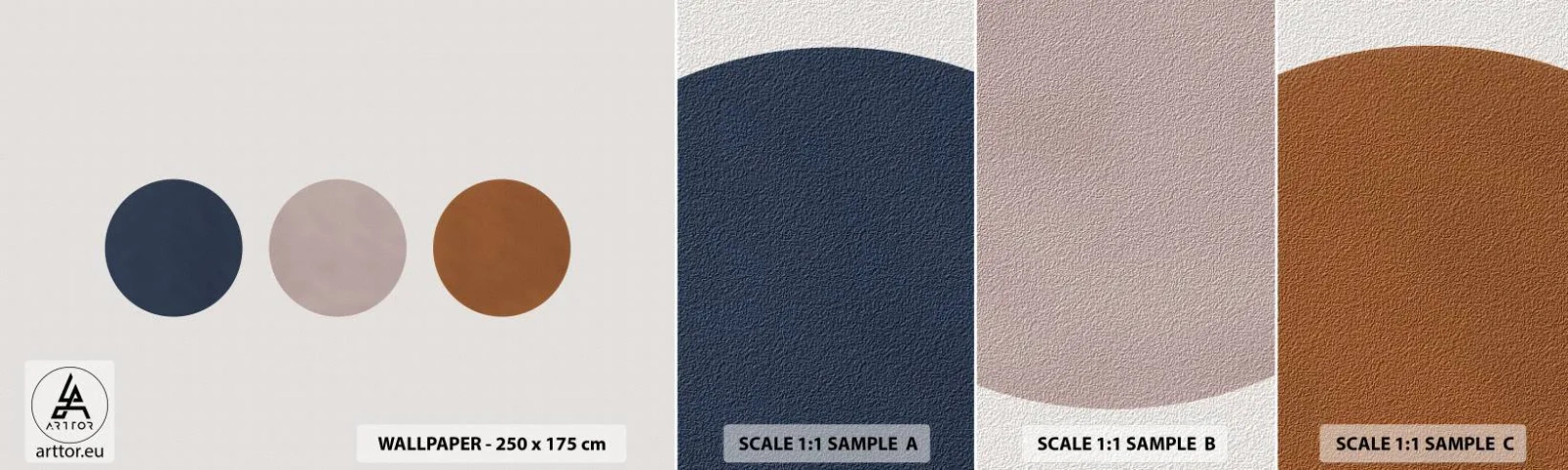 Amostra de papel de parede autocolante Deluxe Sticker - Um símbolo de excelência - Abstração, Pedaço, Minimalismo - 100x30 cm