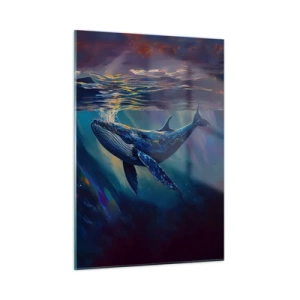 Quadro em vidro - Bem vindo ao meu mundo - 50x70 cm