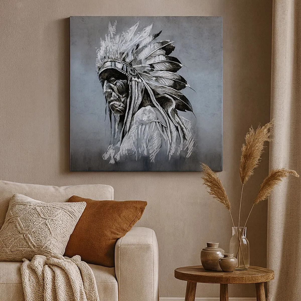 Quadro em tela - De volta às raízes - 30x30 cm