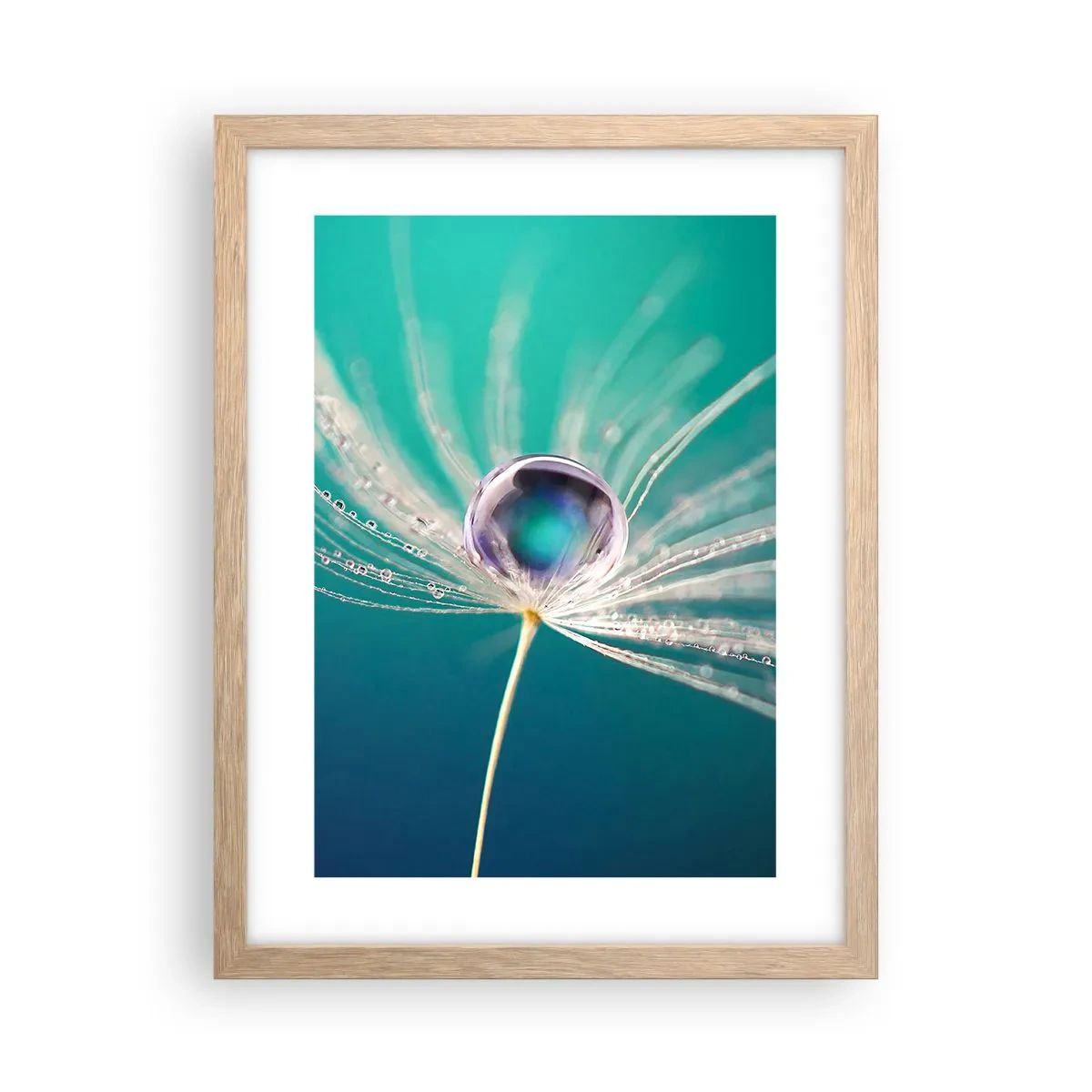 Pôster com moldura de carvalho claro - Momento místico - 30x40 cm