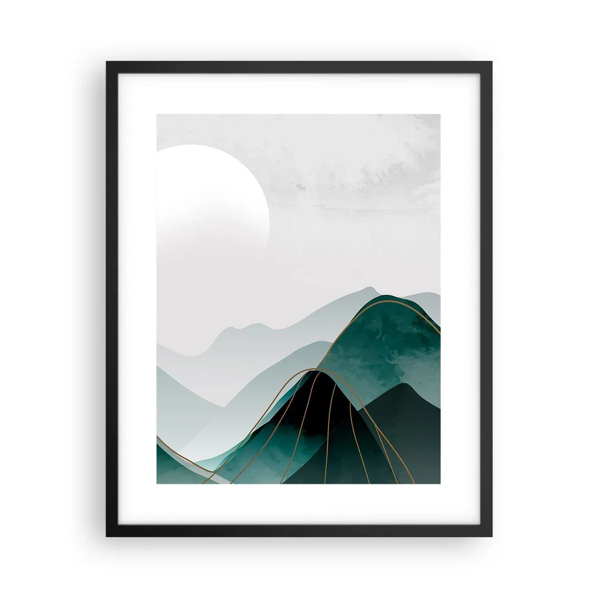 Pôster com moldura preta - Em plena majestade - 40x50 cm