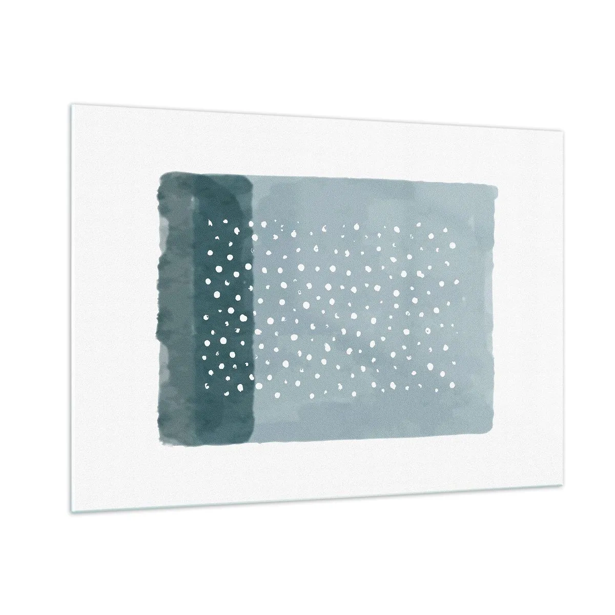 Quadro em vidro - Cultivado em azul - 100x70 cm