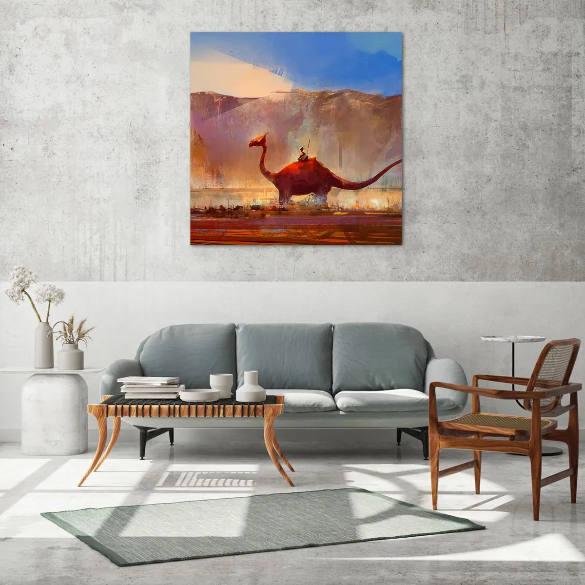 Quadro em vidro - Se não estivessem extintos - 30x30 cm