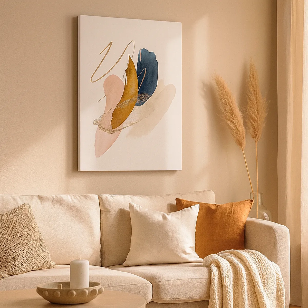 Quadro em tela - Composição alada - 50x70 cm