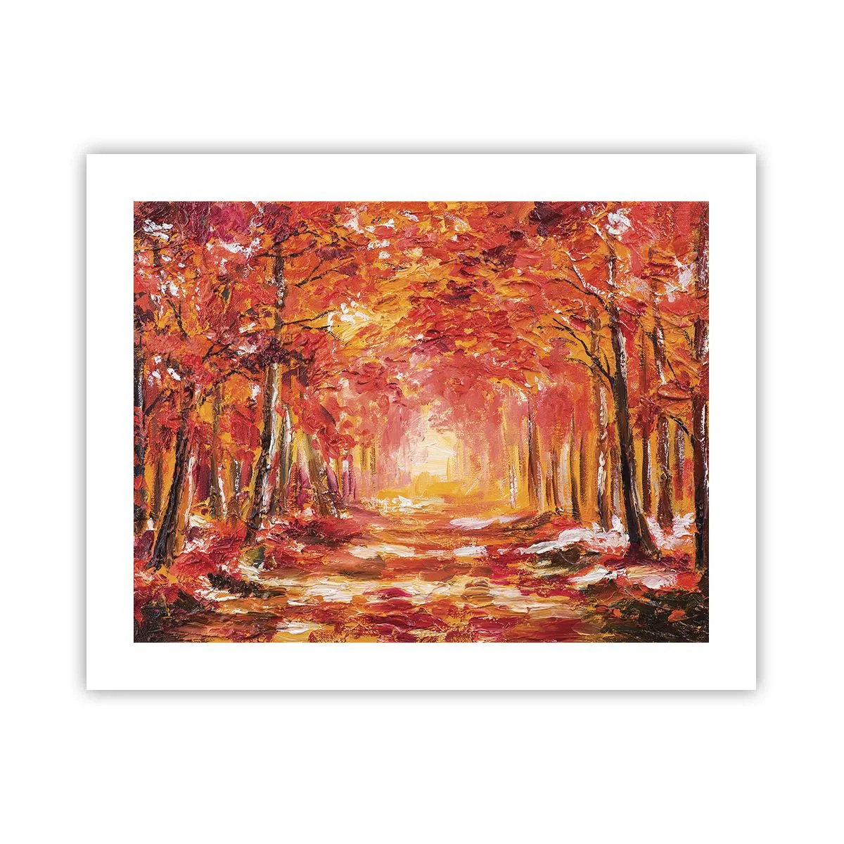 Pôster - Floresta de cobre - 50x40 cm