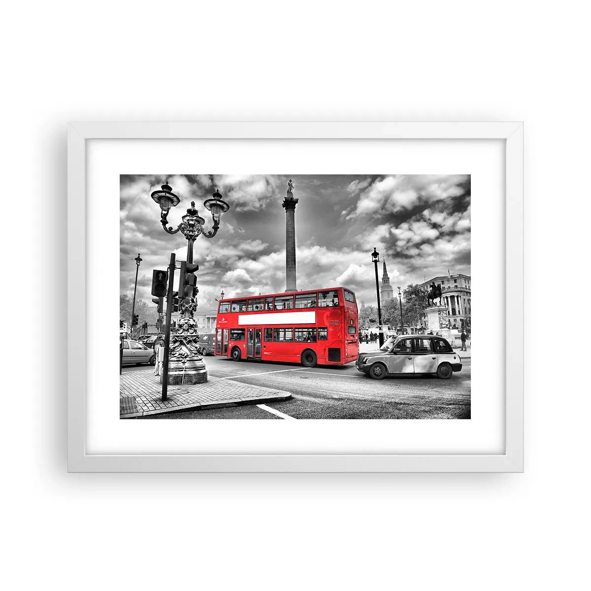 Pôster em moldura branca - A verdadeira corrente sanguínea da cidade - 40x30 cm