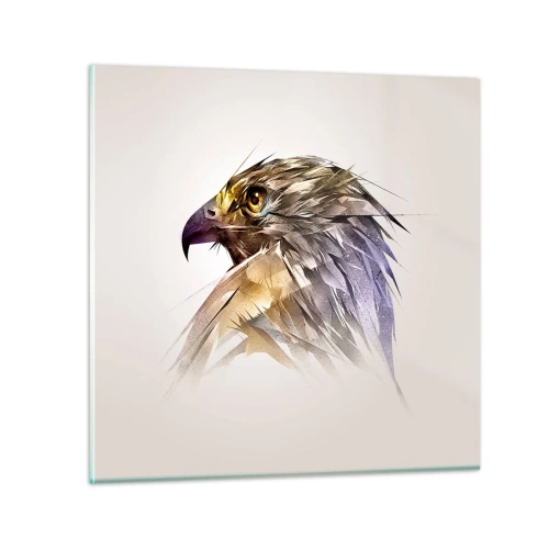 Quadro em vidro - Retrato de um guerreiro - 50x50 cm