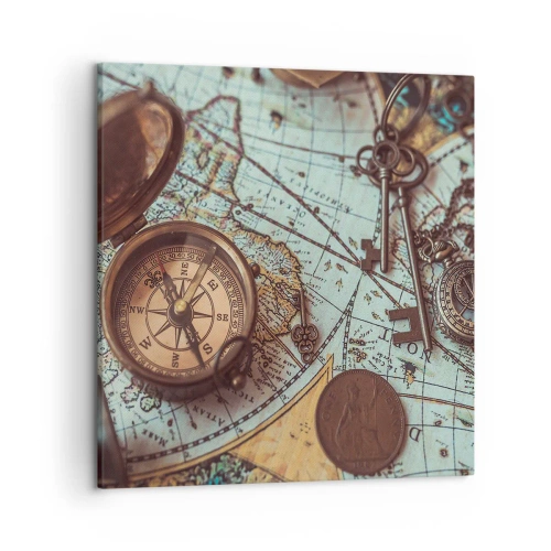 Quadro em tela - Para o aventureiro - 50x50 cm