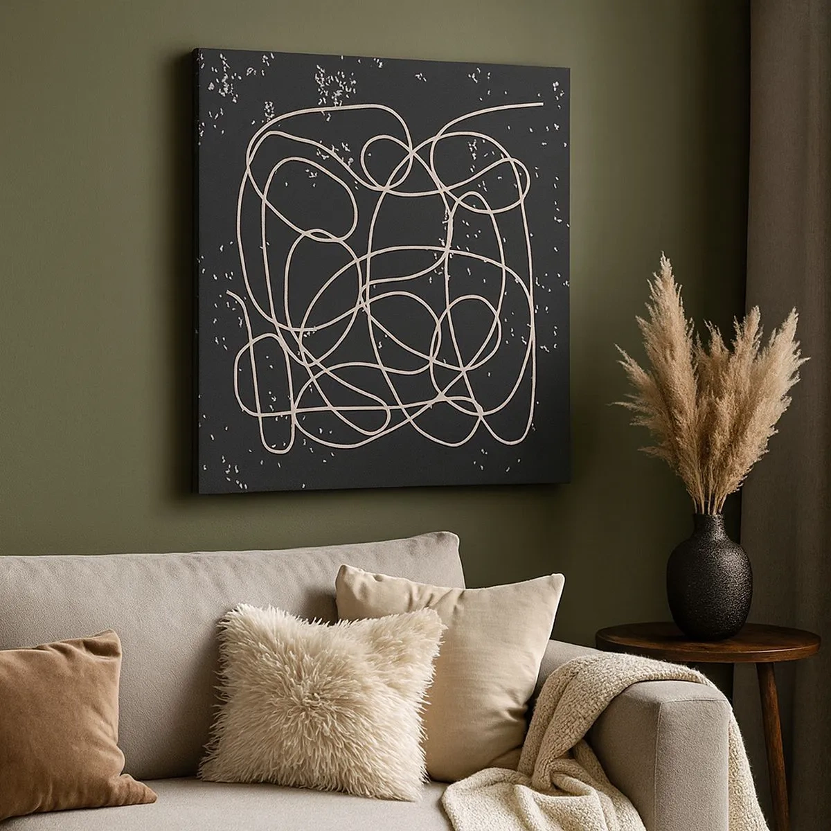 Quadro em tela - Pensamentos errantes - 30x30 cm