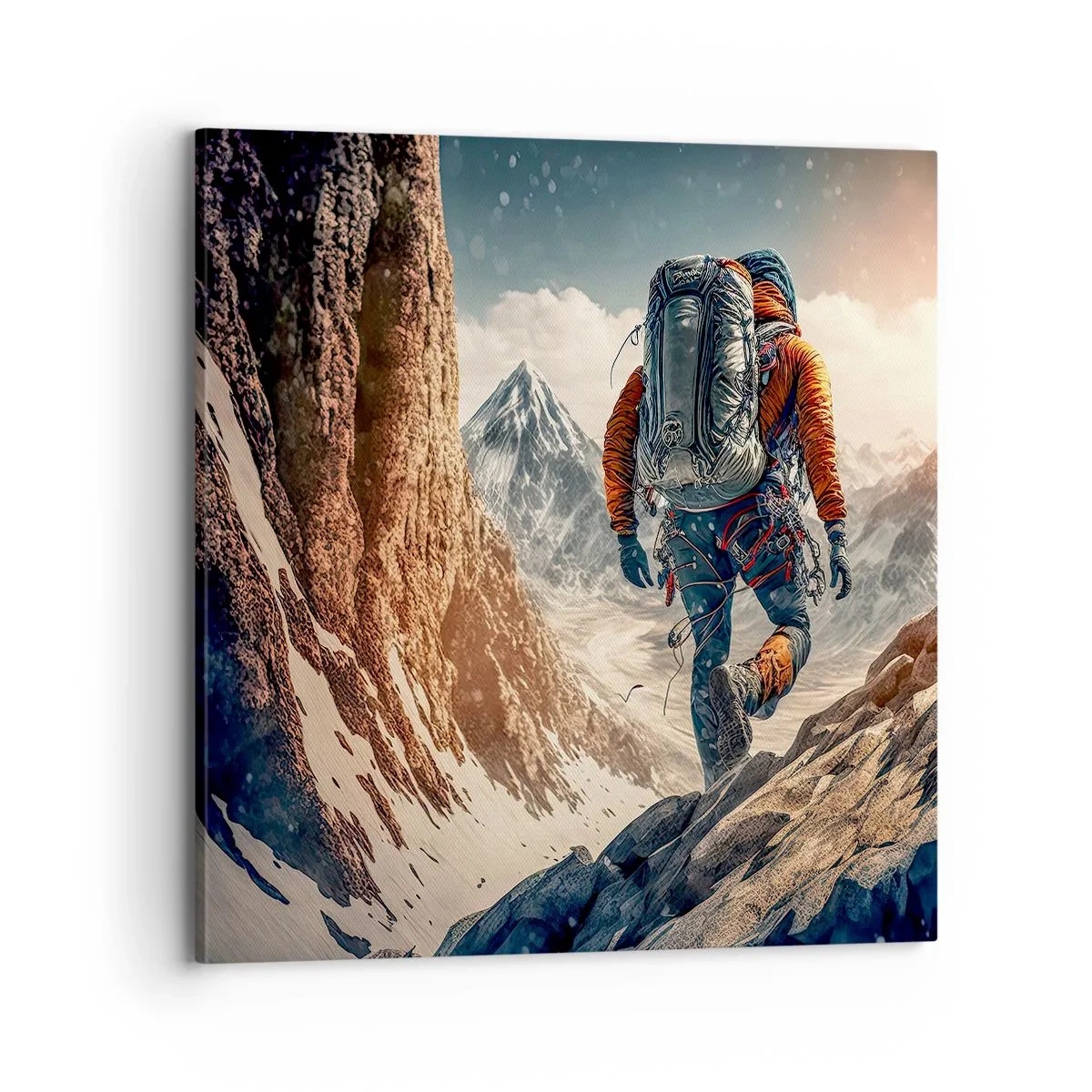 Quadro em tela - Guerreiro solitário - 70x70 cm