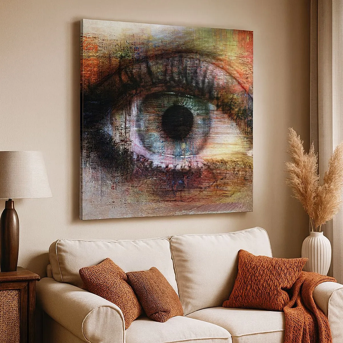 Quadro em tela - Pode olhar para a alma - 30x30 cm