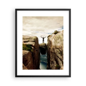 Pôster com moldura preta - Como me sinto?! - 40x50 cm