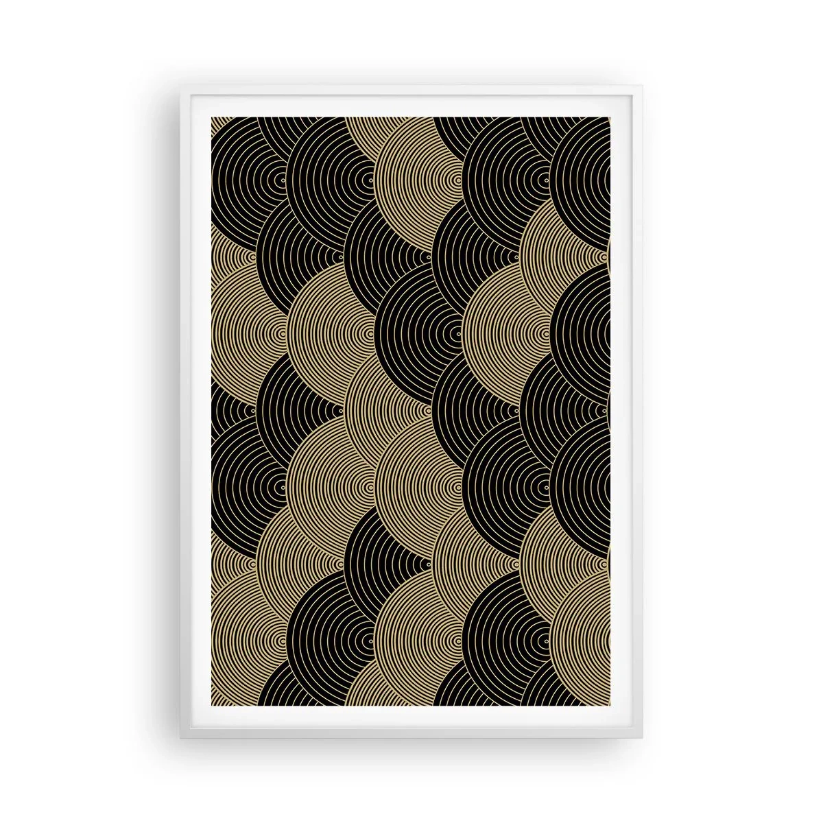 Pôster em moldura branca - Unidade na multiplicidade - 70x100 cm