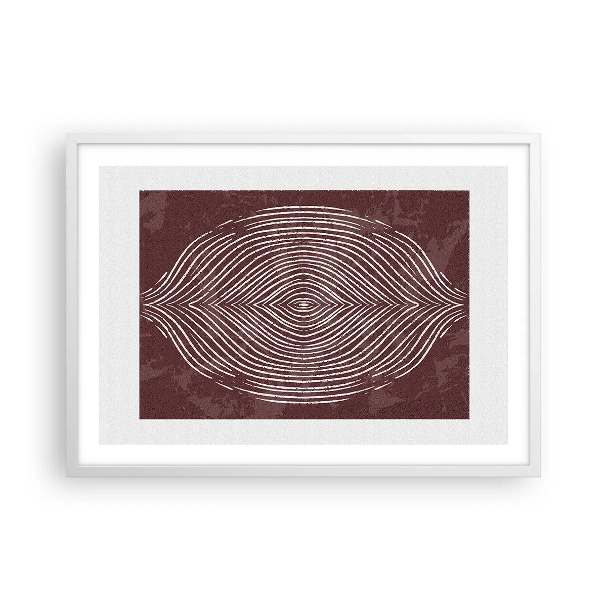 Pôster em moldura branca - O espaço fala - 70x50 cm