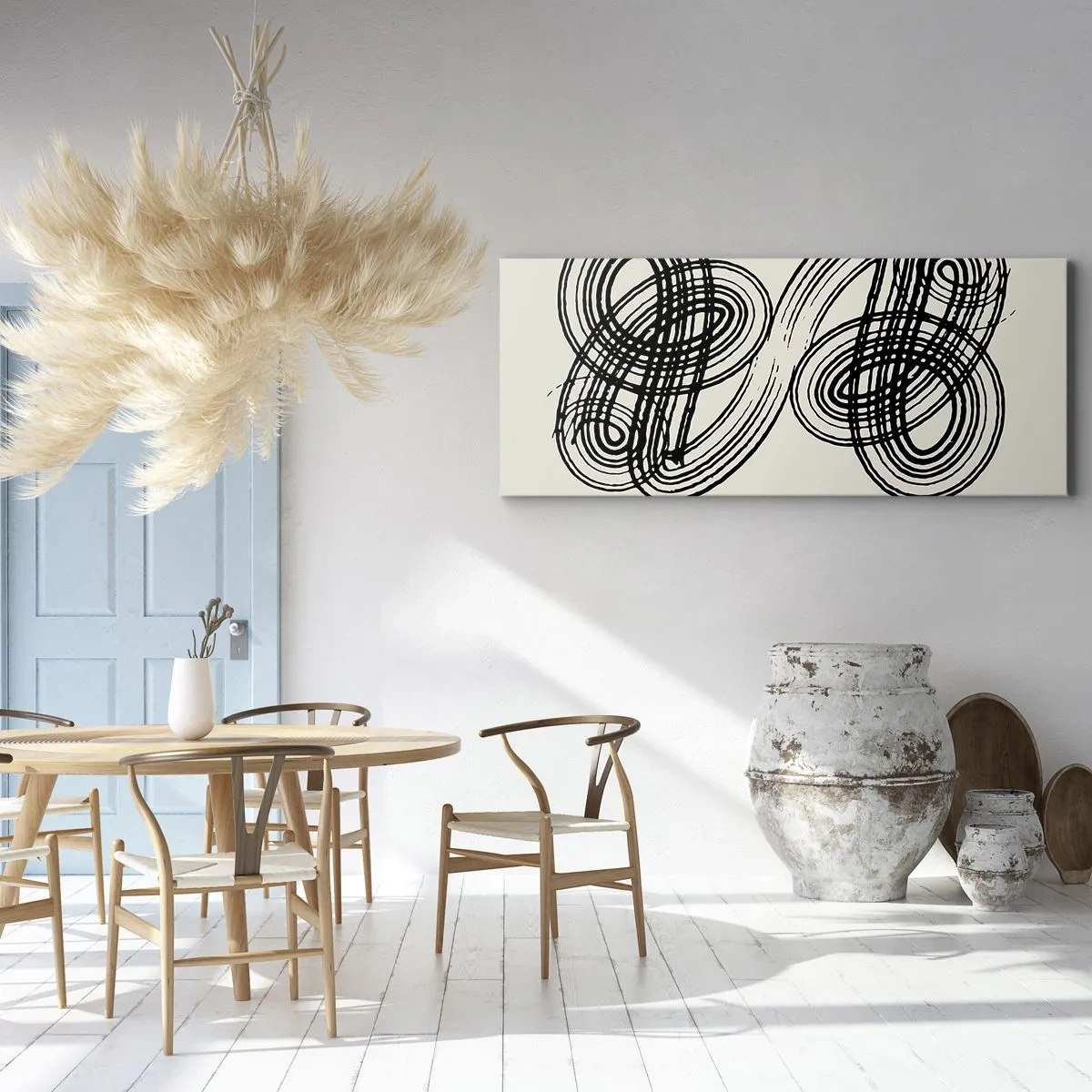 Quadro em tela - Saiu espontaneamente - 140x50 cm