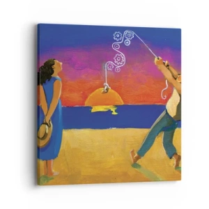 Quadro em tela - Mais do que uma estrela do céu - 40x40 cm