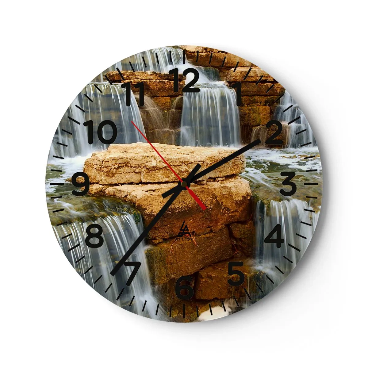 Relógio de parede - Relógio em vidro - Escadas para o céu - 40x40 cm