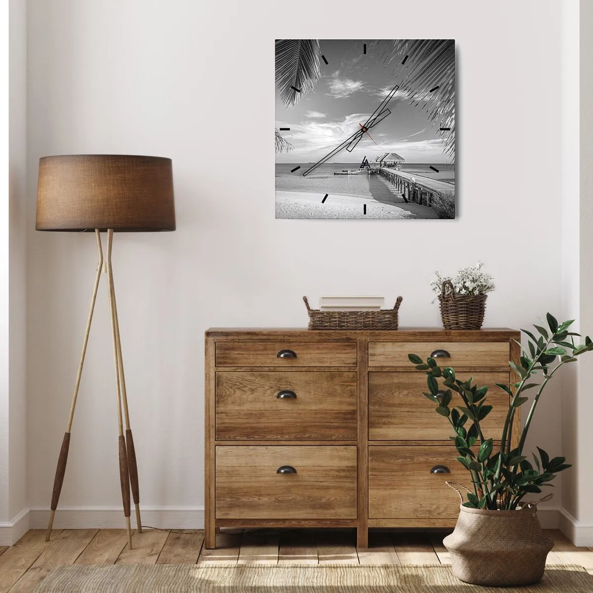 Relógio de parede - Relógio em vidro - Memória ou sonho? - 30x30 cm