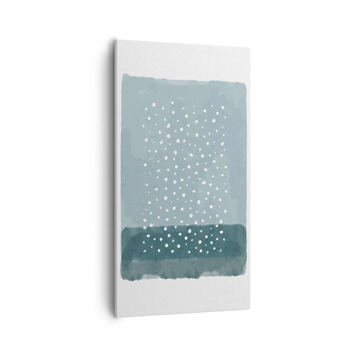 Quadro em tela - Cultivado em azul - 55x100 cm