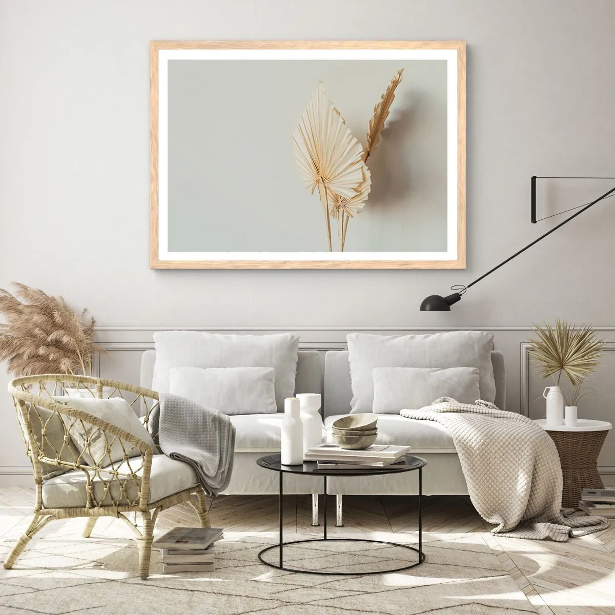 Pôster com moldura de carvalho claro - Quando precisas de alívio - 70x50 cm