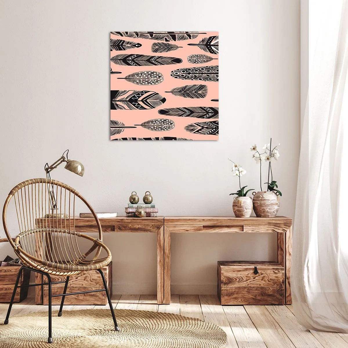 Quadro em tela - Colecção Indiana - 60x60 cm