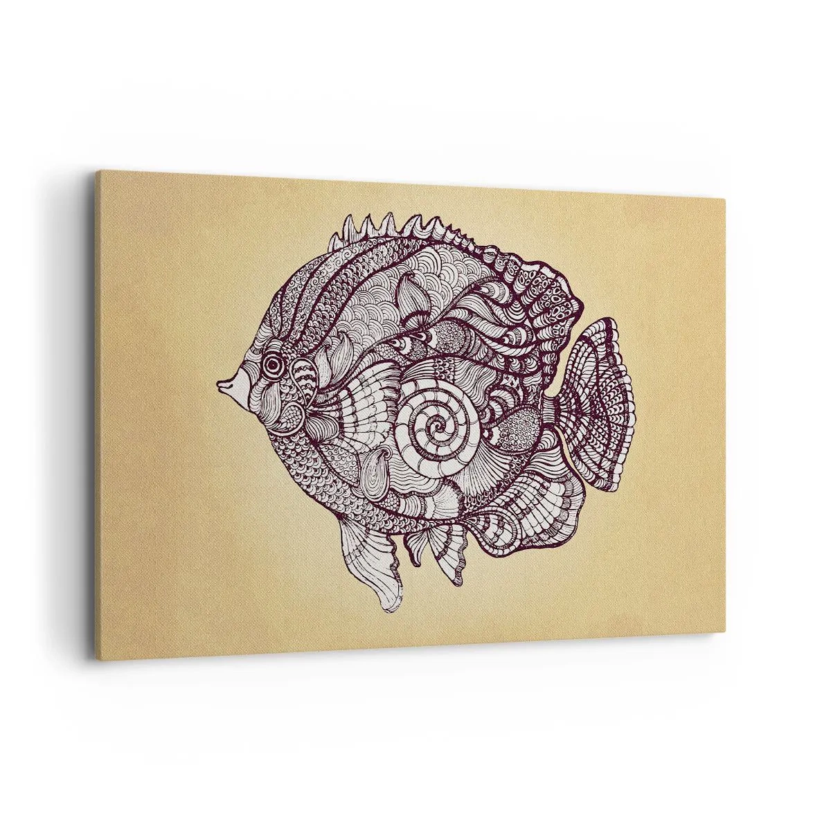 Quadro em tela - De um oceano de enfeites - 120x80 cm