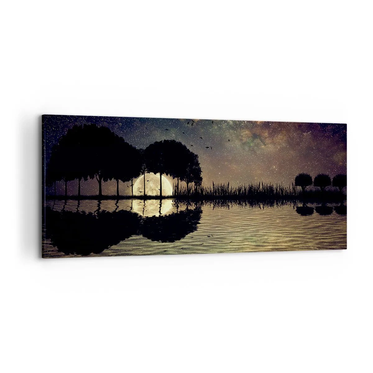 Quadro em tela - Uma noite no Fim do Mundo - 120x50 cm