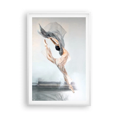 Pôster em moldura branca - Na exultação da dança - 61x91 cm