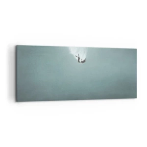 Quadro em tela - Nos braços do oceano - 120x50 cm